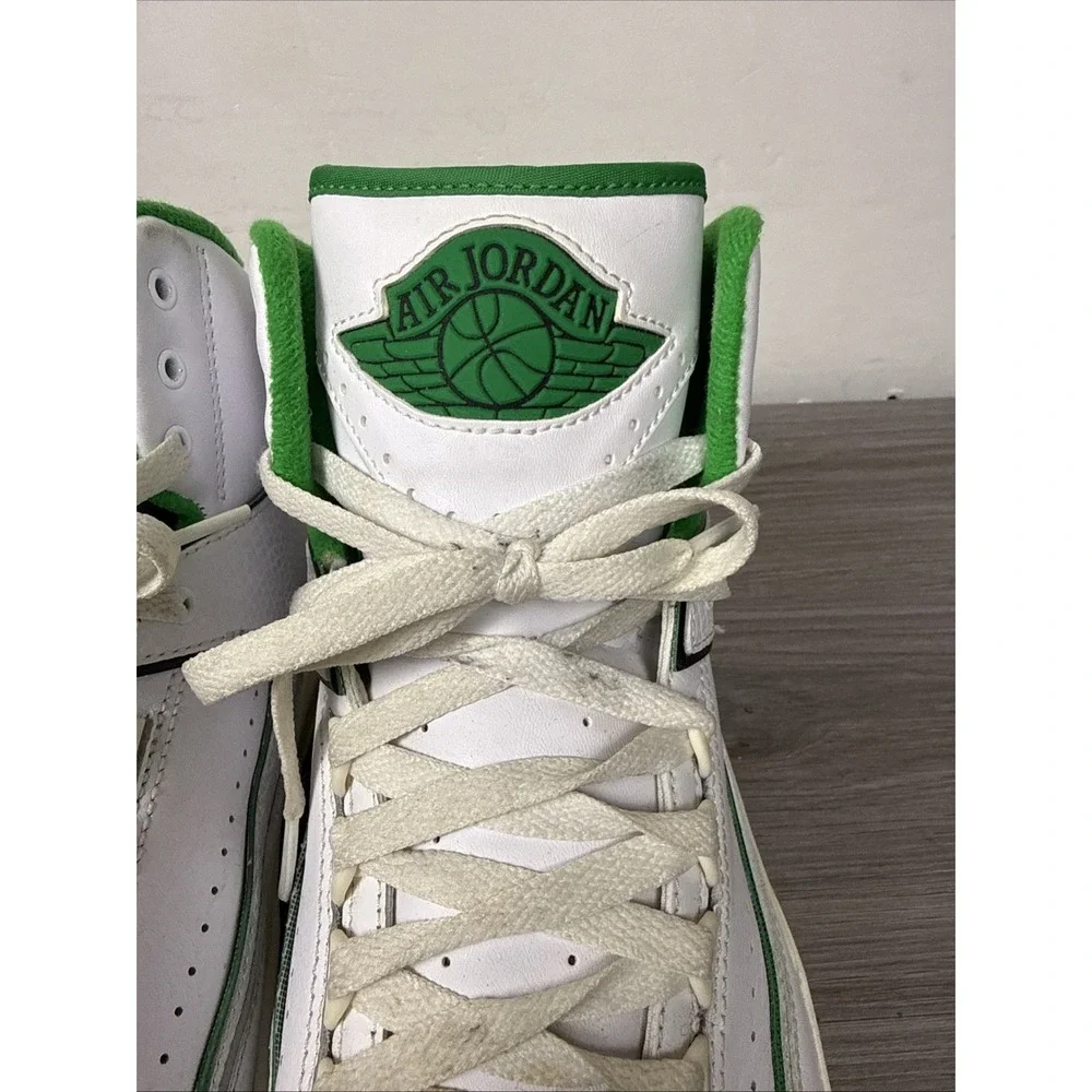 Air Jordan 2 Retro Men's Size 10 'Lucky Green' White DR8884-103